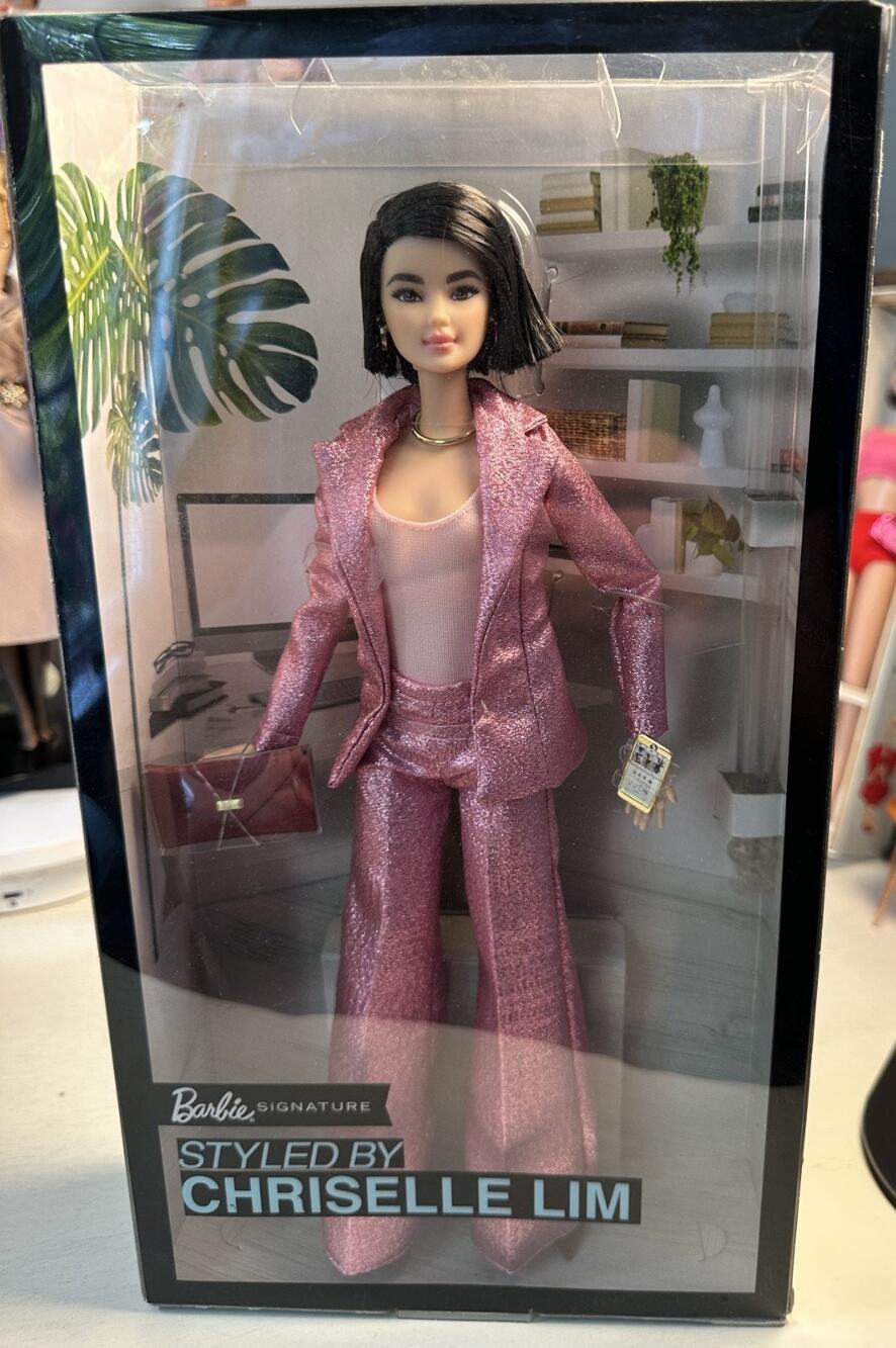 STYLED BY CHRISELLE LIM BARBIE DOLL PINK PANT SUIT 2019 MATTEL GHL77 NRFB #1